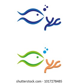 A set of fish icons