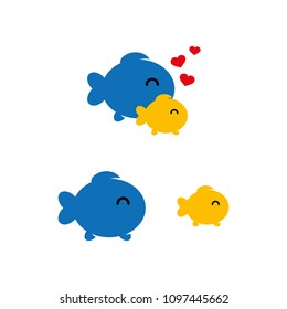 a set of fish icons