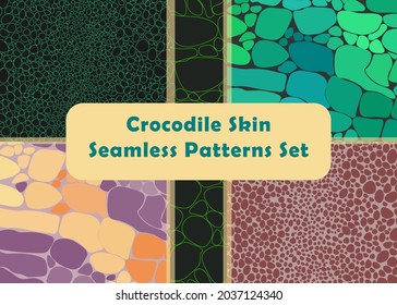 Set with the five abstract Seamless Pattern