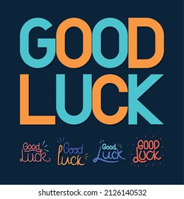 set of five good luck phrases