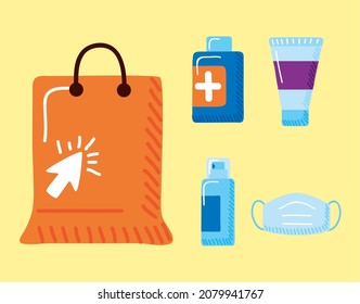 set of five online sale items