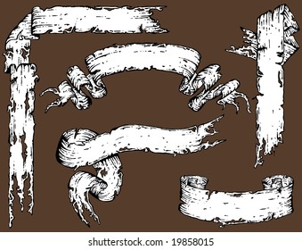 A set of five trendy grunge scrolls. If you like this one, take a look at my portfolio!