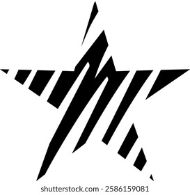 a set of five-pointed stars in red and yellow in gradient fill on a white background