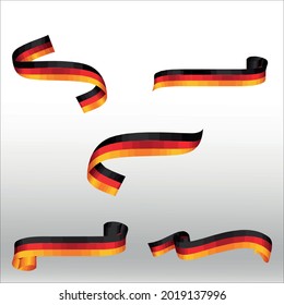 set of flag Germany icon line isolated or logo isolated sign symbol vector, outline and stroke style Collection of high-quality color style vector illustration,