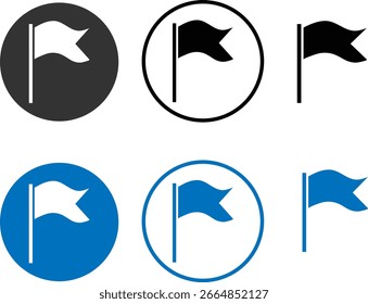 conjunto de iconos de banderas, sistema de posicionamiento global, colección de iconos de banderas, marcas de mapas para puntos gps,
