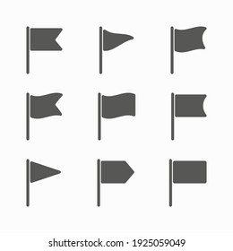 Set flag icons vector illustration