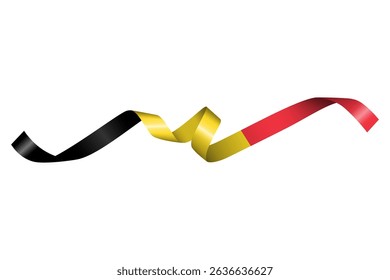 Set von Flaggenband mit Farben von Belgien für die Unabhängigkeit Tag Feier Dekoration