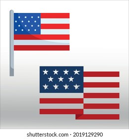 conjunto de la línea de iconos de la bandera USA aislado o logotipo símbolo de signo aislado vector, contorno y estilo de trazo Colección de ilustración vectorial de estilo de color de alta calidad,
