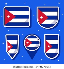 Banderas del país cubano