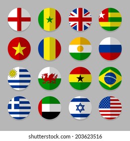  Set of Flags icon