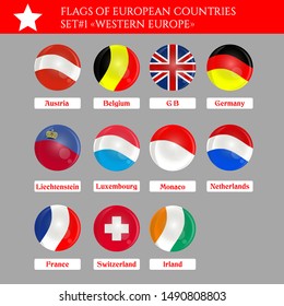 Set Flags of Western Europe