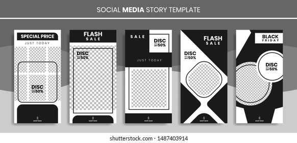 Set of Flash Sale Banners Black for Men Fashion or Gym. Discount up to 50% off Templates Design with editable vector. Ready for Use in Web or Print. Template for Social Media Story Highlight eps10