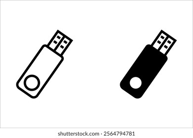 Set of flashdisk icon symbol. Vector Illustration. illustration on white background
