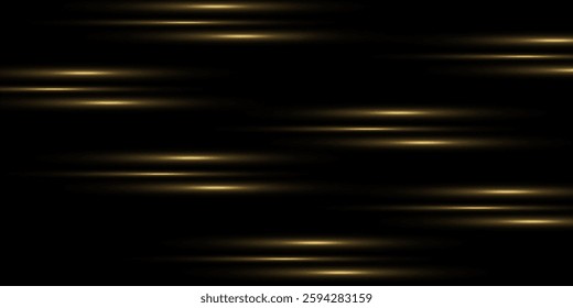 Set of flashes, lights and sparks. Abstract golden lights isolated on a transparent background. Bright gold flashes and glares. vector