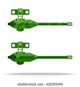 set of flat airship weapon outboard