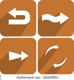  Set of Flat Arrows 