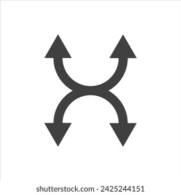 Set flat arrows vector with isolated on white background. Collections for web design, interface and more.