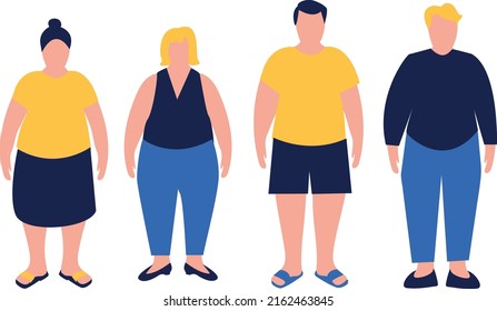 7,755 Overweight set Stock Vectors, Images & Vector Art | Shutterstock