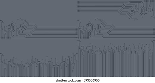 Set of flat circuit board vector illustration background. Microchip vector illustration wallpaper