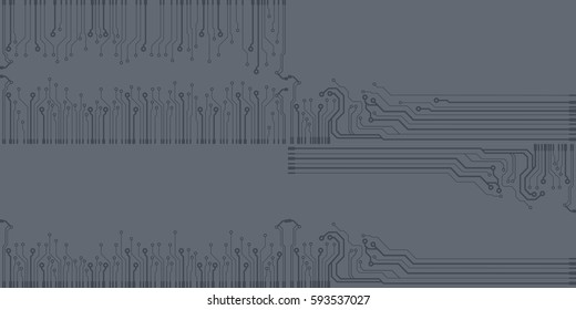 Set of flat circuit board vector illustration background. Microchip vector illustration wallpaper