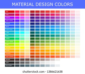 Set of flat colors template. Collection palette for computer and mobile interfaces