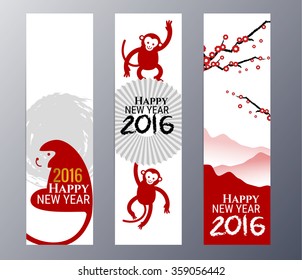 Set of flat design chinese New Year banners. The set can be 
used for several purposes like: websites banners and 
badges,  greeting cards, gift tags, 
labels, stickers, ads, promotional materials. 

