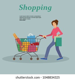 Set of flat design concept icons for web and mobile phone services and apps. Icons for mobile marketing and online shopping