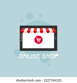 Set of flat design concept icons for online shopping. Icons for online shopping,business,vector illustration