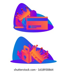 Set of flat design concept icons for web and mobile services and apps. Icons for web design, seo, social media and data analystic