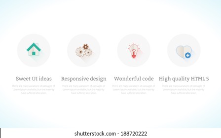 Conjunto de iconos de concepto de diseño plano para sitios web y móviles, servicios y aplicaciones. Iconos para temas y plantillas de sitio o diseños de unic. 