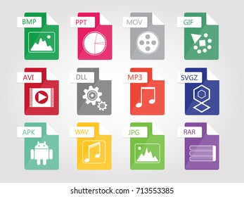 Set of flat design icons for Business, SEO and Social media marketing