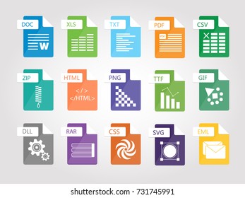 Set of flat design icons for Business, SEO and Social media marketing