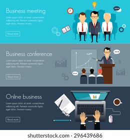 Set of flat design illustration concepts for strategic management and investment. Concepts for web banners and promotional materials.