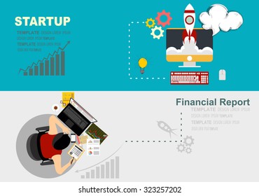 Set of flat design illustration concepts for business, finance, consulting, management, team work, analysis, strategy and planning, startup. Concepts for web banner and printed materials.