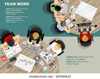 Conjunto de conceitos de ilustração de design simples para negócios, finanças, consultoria, gerenciamento, trabalho em equipe, análise, estratégia e planejamento. Conceitos para banner da Web e materiais impressos.