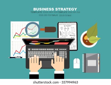 Set of flat design illustration concepts for business, finance, consulting, management, human resources, career, employment agency, staff training. Concepts for web banner and printed materials.