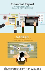 Set of flat design illustration concepts for business, finance, consulting, management, human resources, career,team work, staff training. Concepts for web banner and printed materials.