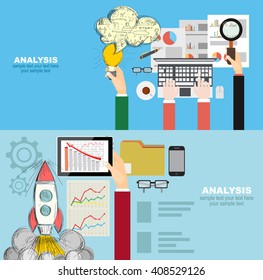 Set of flat design illustration concepts for business, finance, consulting, management, human resources, career,team work, staff training. Concepts for web banner and printed materials.