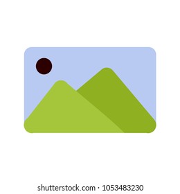 Set Of Flat Design image Icon Ready To Use