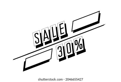 A set of flat design sale stickers. For mobile websites, badges, advertising, printed materials.