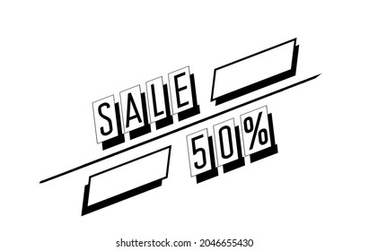 A set of flat design sale stickers. For mobile websites, badges, advertising, printed materials.