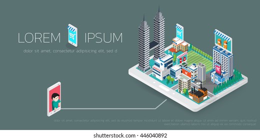 Set of flat design vector illustration concepts for online shopping, Concepts for web banners and printed materials.