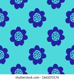 Conjunto de iconos de flores planas en silueta aislada en blanco. Sencillos diseños retro en blanco y negro.