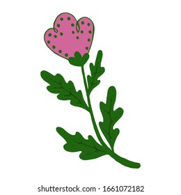 Satz flacher Blumensymbole in Silhouette einzeln auf Weiß. Einfache Retro-Designs in Schwarz-Weiß.