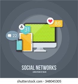 set of flat gadgets for social networks