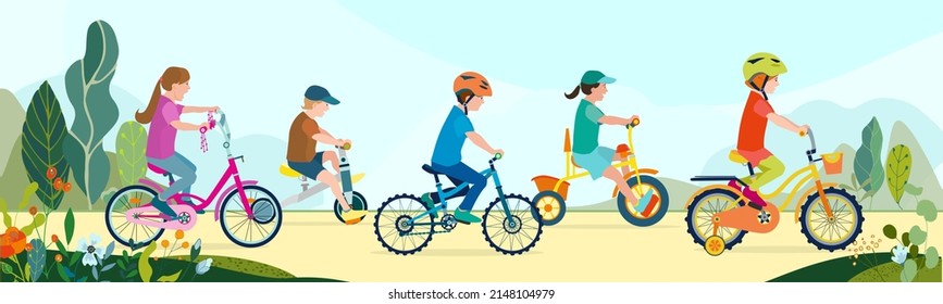 1,639 Child Riding Bike With Training Wheels Stock Vectors, Images ...