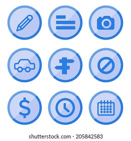 set of flat icon