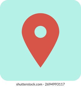 set of flat icon map design