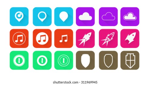 Set of Flat Icons