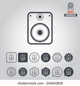 Set of flat icons with electric devices for web design, applications and games